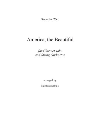 America, the beautiful (arr. Neemias Silva Santos)