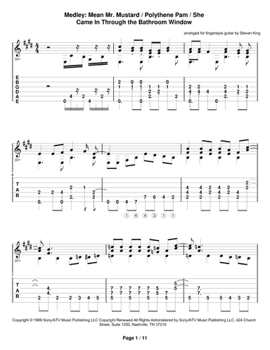 Mean Mr. Mustard (arr. Steven King)