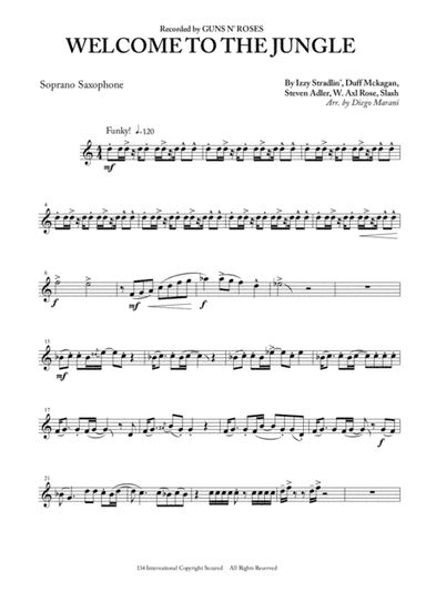 Welcome To The Jungle (arr. Diego Marani)
