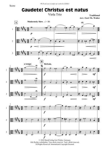 Gaudete! Christus Est Natus (arr. Gert Th. Walter)