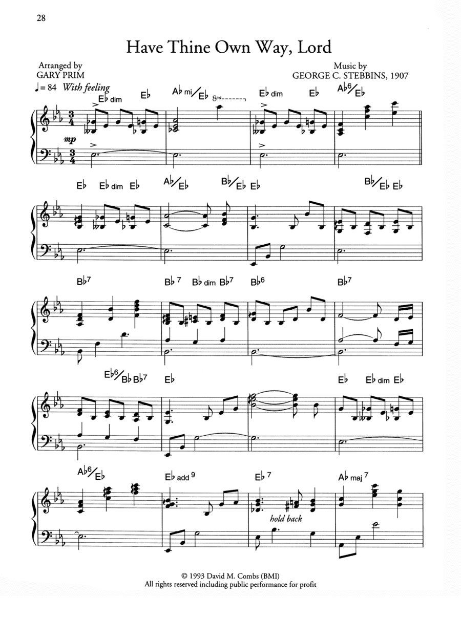 Have Thine Own Way, Lord (arr. Gary Prim)