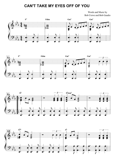 Can't Take My Eyes Off Of You (arr. Antonieta Ramos Valverde)