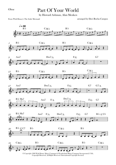 Part Of Your World (arr. Davi Rocha Campos)