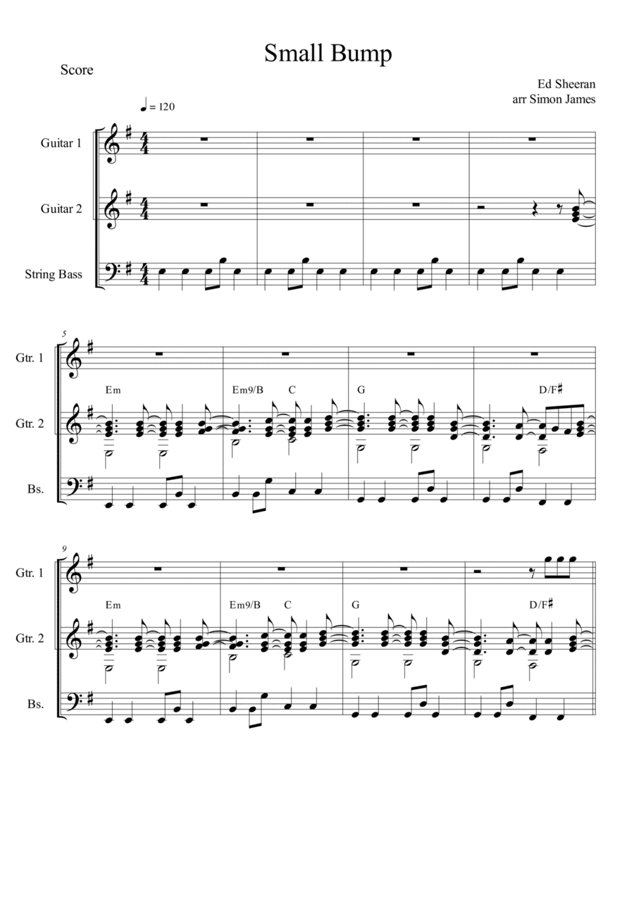 Small Bump (arr. Simon James)