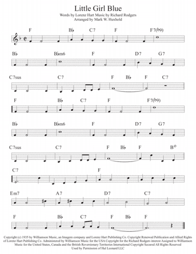 Little Girl Blue from JUMBO (arr. Mark W. Huxhold)