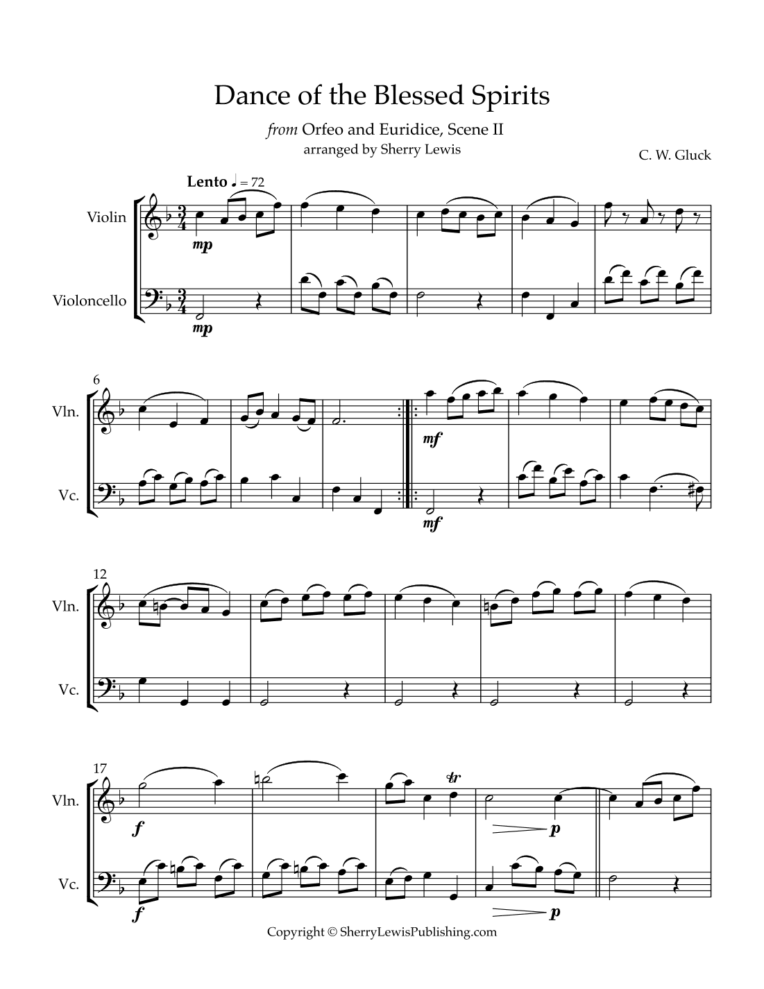 Dance of the Blessed Spirits (arr. Sherry Lewis)