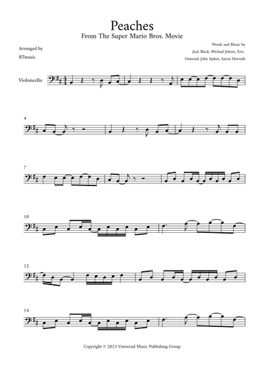 Peaches (arr. BTmusic)