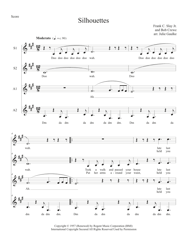 Silhouettes (arr. Julie Gaulke)