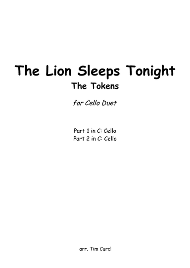 The Lion Sleeps Tonight (arr. Tim Curd)