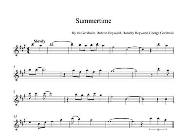 Summertime (arr. Alex Nunes Rodrigues)