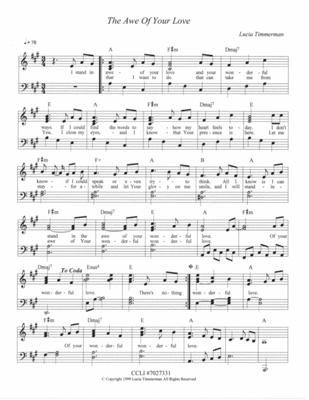 The Awe Of Your Love