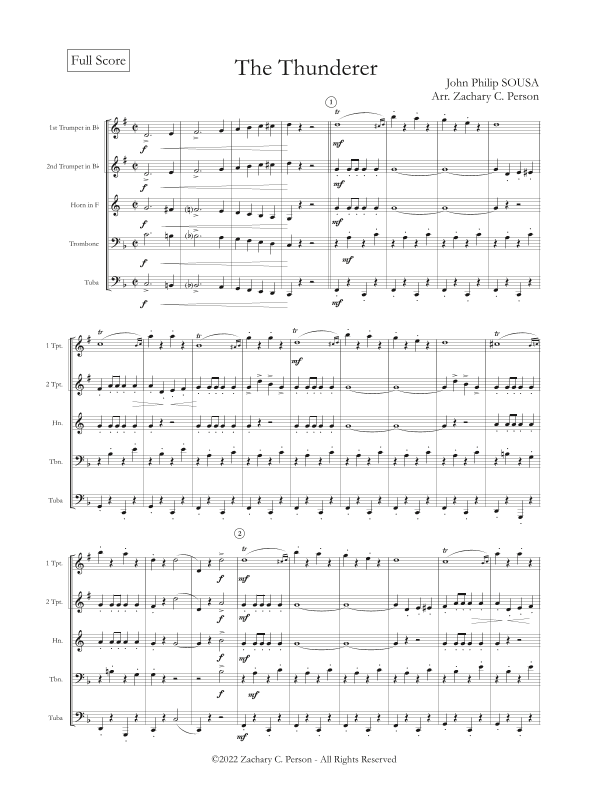 The Thunderer (arr. Zachary C Person)