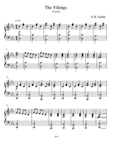 The Vikings-A Piece for Piano