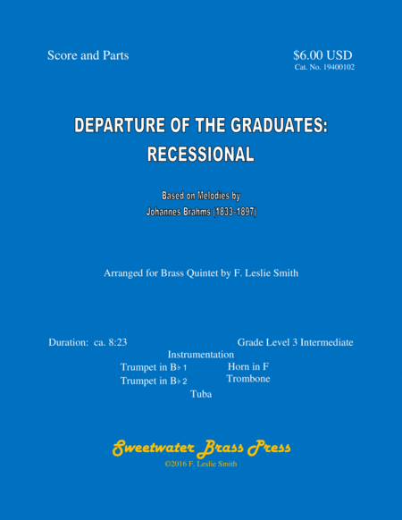 Departure of the Graduates: Recessional (arr. Sweetwater Brass Press)