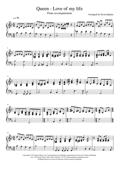 Love Of My Life (arr. Jake Cheong)