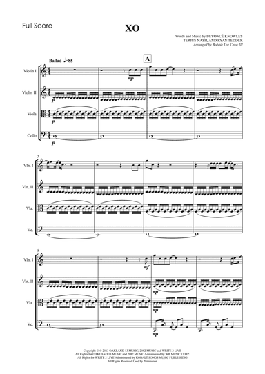 Xo (arr. BLC3Music Services LLC)