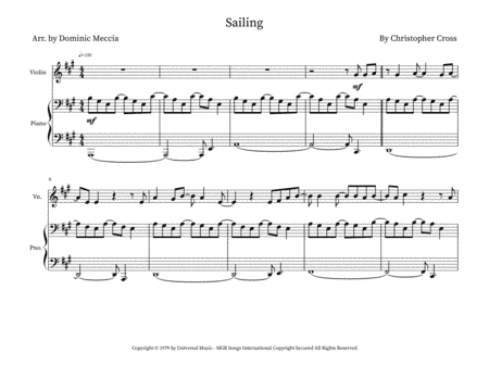 Sailing (arr. Dominic Meccia)