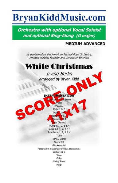 White Christmas - Score Only (arr. Bryan Kidd)