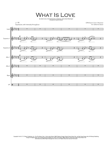 What Is Love (arr. Katherine Bodor)