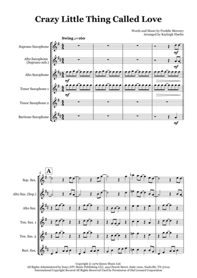 Crazy Little Thing Called Love (arr. Kayleigh Huelin)
