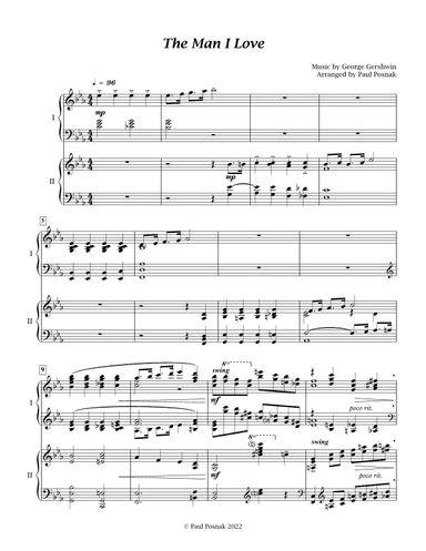 The Man I Love (arr. Paul Posnak)