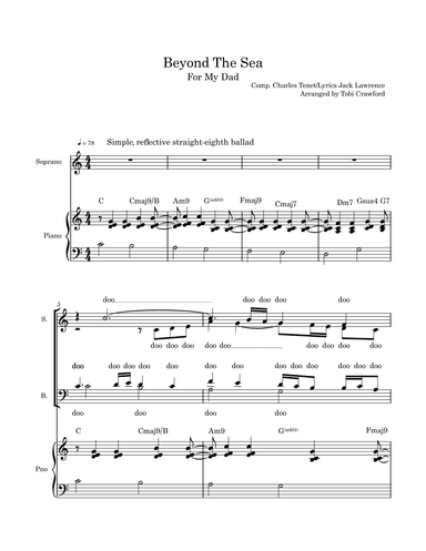 Beyond The Sea (arr. Tobi Crawford)