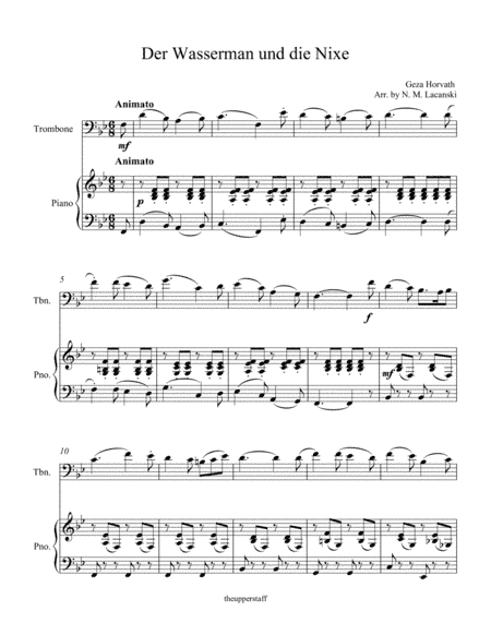 Der Wasserman und die Nixe (arr. Nick Lacanski)