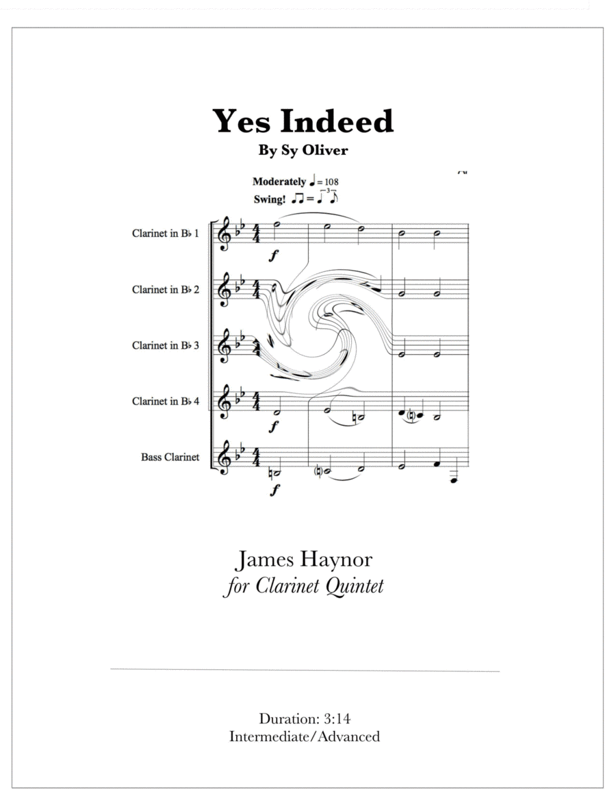 Yes Indeed (arr. James Haynor)