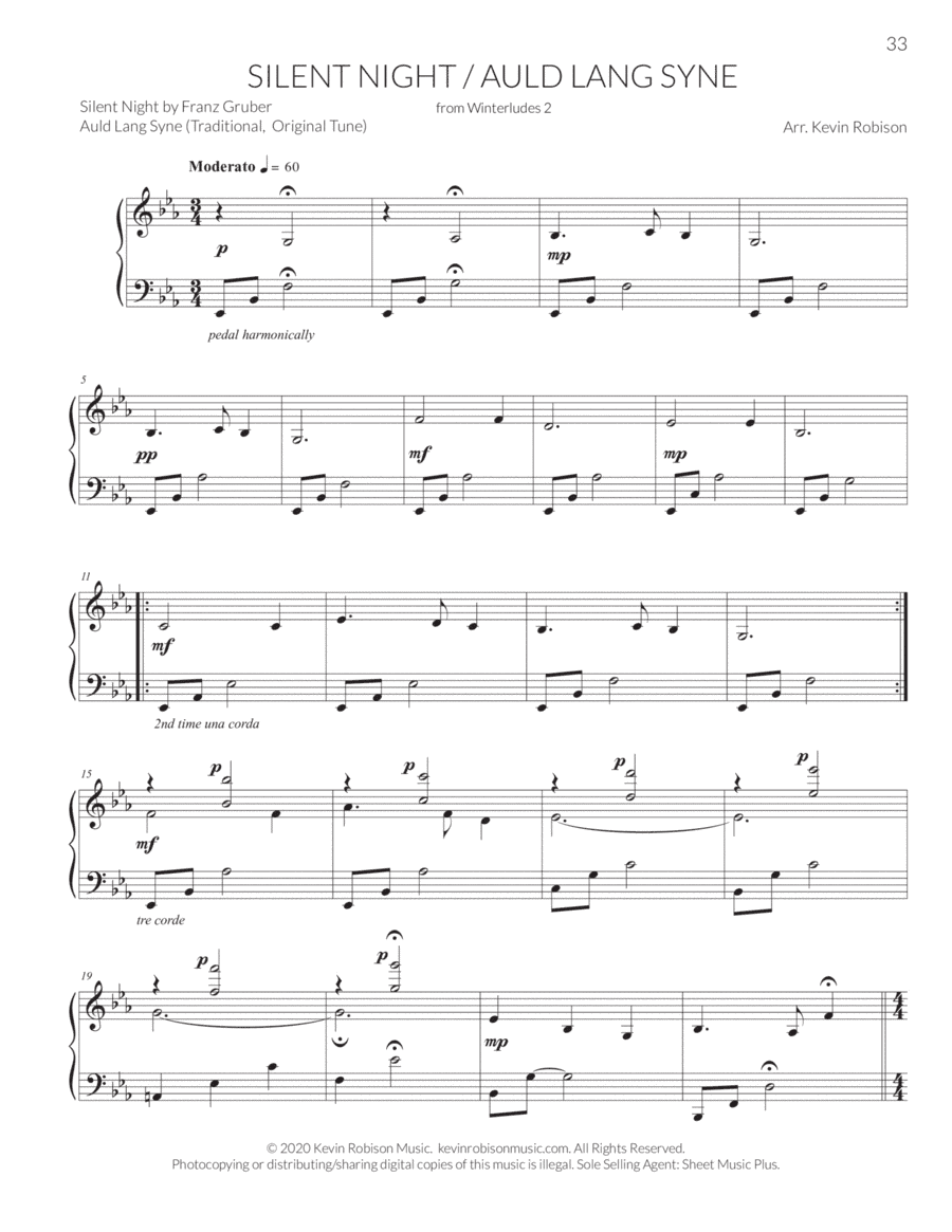 Silent Night/Auld Lang Syne (from Winterludes 2) (arr. Kevin Robison)