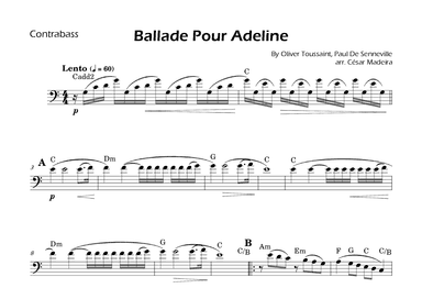 Ballade Pour Adeline (arr. César Madeira)
