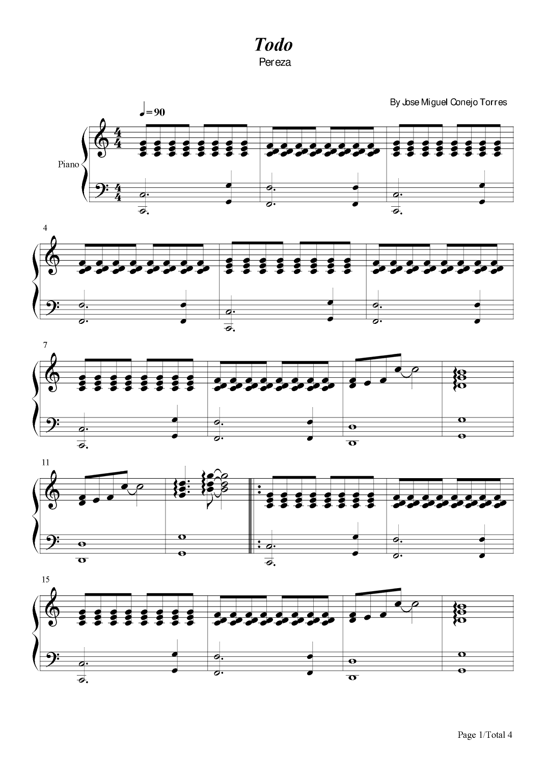 Todo (arr. poon)