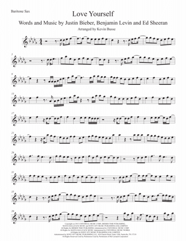 Love Yourself (arr. Kevin Busse)