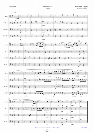 Preludes (Nb. 4 and Nb. 20) - Chopin (arr. Josef STASTNY)