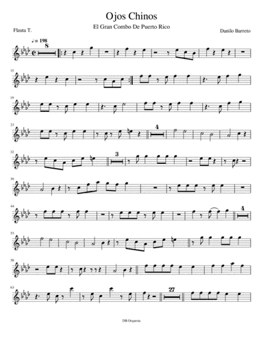Ojos Chinos - El Grsn Combo De Puerto Rico (arr. Danilo Barreto)