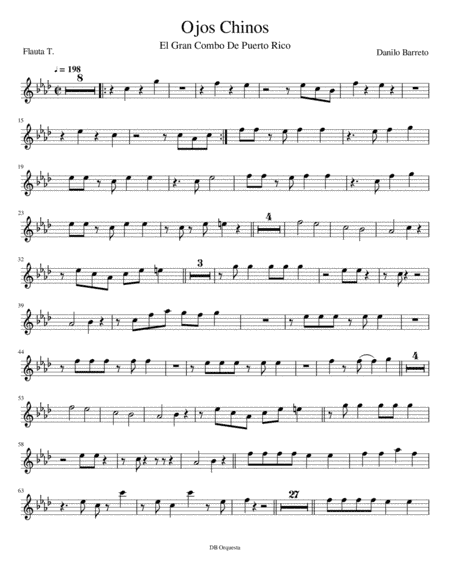 Ojos Chinos - El Grsn Combo De Puerto Rico (arr. Danilo Barreto)