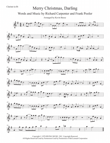Merry Christmas, Darling (arr. Kevin Busse)