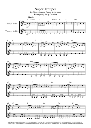 Super Trouper (arr. Terry Cathrine)