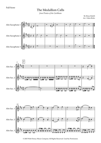 The Medallion Calls (arr. Fabio Britto)