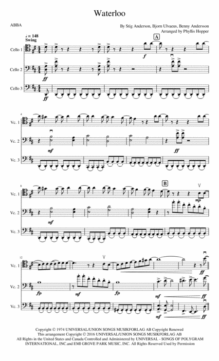 Waterloo (arr. Phyllis Hopper)