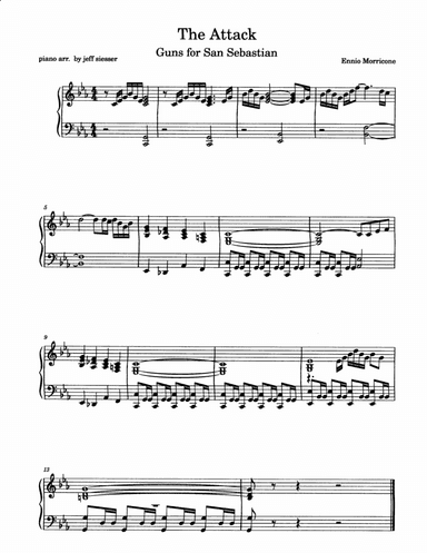 Guns For San Sebastian (cues) (arr. jeff siesser)