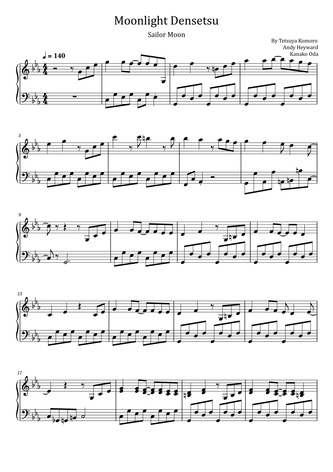 Moonlight Densetsu (arr. poon)