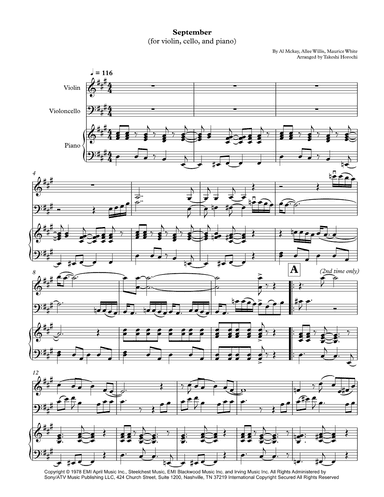 September (arr. Takeshi Horochi)