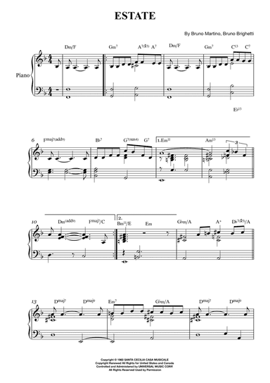 Estate (arr. Karen Rodrigues da Rocha)