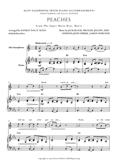 Peaches (arr. Danilo "Daca" Alves)