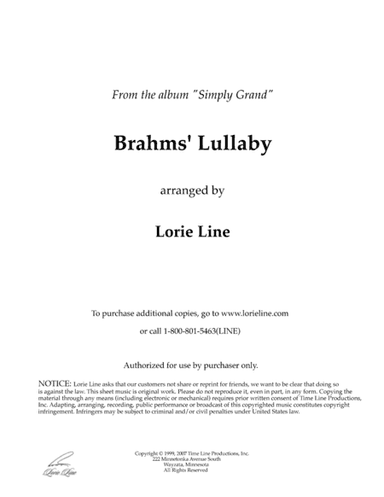 Brahms' Lullaby (arr. Lorie Line)
