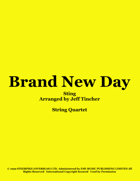 Brand New Day (arr. Jeff Tincher)