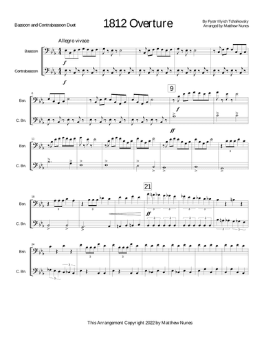 1812 Overture (arr. Matthew Nunes)