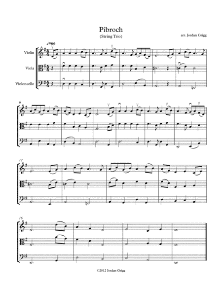 Pibroch (String Trio) (arr. Jordan Grigg)