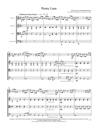 Penny Lane (arr. Stephen Levintow)