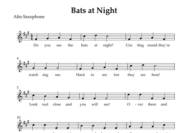 Bats at Night (arr. Wesley S. SIlva)